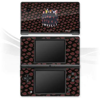 DeinDesign Autocollant Compatible avec Nintendo DSi Sticker Film Autocollant Akatsuki Naruto Shippuden Produit sous Licence Officielle