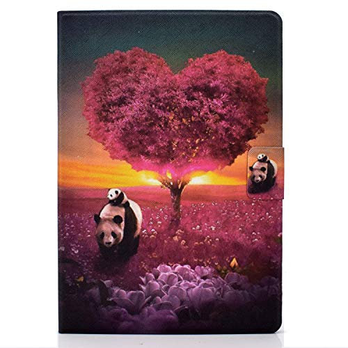Bspring Funda Compatible con 10.2 iPad 8 2020 / iPad 7 2019 / iPad Air 3ª 10.5 2019 / iPad Pro 10.5 2017 Carcasa Ultra Slim Protectora Cover con Soporte para lápiz,Panda