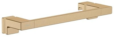hansgrohe AddStoris - Duschtürgriff, Haltegriff Dusche, Handtuchhalter, Badetuchhalter, verdeckte Befestigung, Badezimmer Zubehör, Brushed Bronze, 41759140