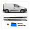 FOTOFOL Seitenstreifen passt für VW Caddy mit Wunschtext oder Firmenname, Autoaufkleber Tuning. Autobeschriftung