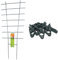 Windhager Blumenstütze, Rankhilfe, Gitterspalier, Rankgitter für Topfpflanzen, Metall, 77 x 34 cm, 05709 & Pflanzenclips Pflanzklammern Pflanzenbefestigung Pflanzenhalter, 12 Stück, 71678