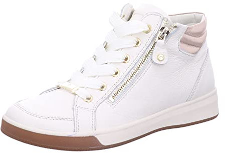 ARA Damen ROM Mid-cut Sneaker, CREAM,PLATIN, 40