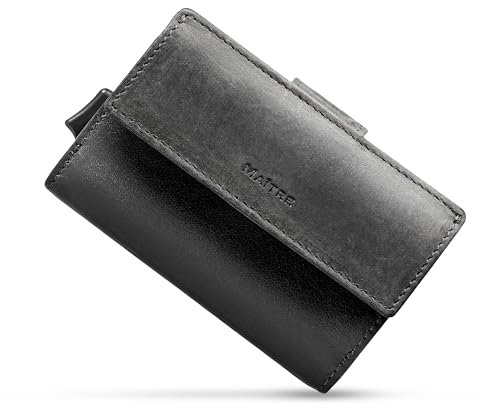 Maitre Slim Wallet für Damen und Herren, mit RFID Blocker, Geldbörse mit Münzfach, Kartenhalter mit Kreditkartenfach