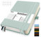 Mlife A5 Kariert Journal Notizbuch,360 Seiten Und 100g/M² Tintenfestes Papier,Hardcover Collegeblock Notizblock,Notizbücher Mit Falttasche Für Büro Schule Zuhause Schreiben&Notizen(Blaugrün)
