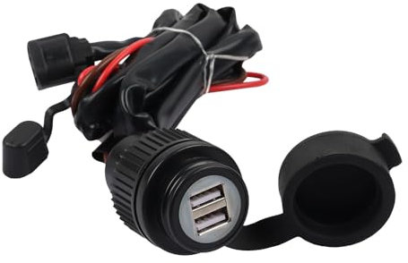 MOQIAOSEIKO Neues 5V Dual USB Ladegerät Steckdose Relais Adapter Ladegeräte Stecker zum Aufladen kompatibel mit Honda XL750 XL 750 Transalp 2023 2024 CRF300L CRF250L Rally CRF 300L 250 L