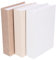 HOLIDYOYO 3pcs Linen Decorative Books Boxes Faux Books for Coffee Table, Bookshelf or Mantle Decor and Storage (Assorted Colors 8.6 X 6.1 X 1.8 Inch)