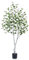 CROSOFMI Künstlicher Pflanzen 150cm Kunstpflanzen Birke Groß Tropische Plastik Pflanze im Topf Fake Plant deko für Wohnzimmer Balkon Schlafzimmer Büro（1 Pack）