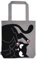 moses. Ed, the Cat Shopper Nope, Tragetasche aus 100% Baumwolle, Stofftasche für Einkäufe, Büro oder Uni, Beutel in Grau mit Katzenmotiv