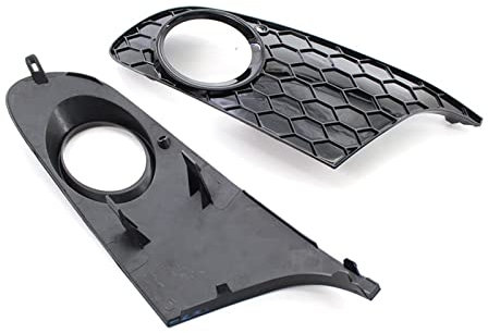 NIKISO Disipación Calor Rejilla Ventilacion para V&W para G&olf 6 para MK6 2009-2013 Parachoques Delantero Parrilla Malla Parrilla Cubierta De Luz Antiniebla(Fog Light Cover Pair)