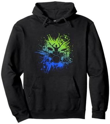 Schlagzeug Drummer Kinder Jungen Herren Pullover Hoodie