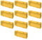 10 Scatole 506/507 da incasso a parete, 6/7 moduli/posti, per muratura, 178x70x48mm, in tecnopolimero ad alta resistenza, cassetta per impianto elettrico, universale per serie civili, giallo