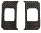 Auto deko innenraum Für Hummer H2 2003 2004 2005 2006 2007/Weiche Carbon Faser Auto Hinten Sitzheizung Schalter Aufkleber Dekoration Autoinnendekoration(Carbon fiber black)