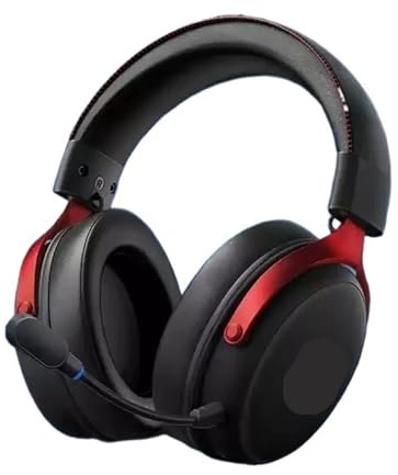 V9 Pro Wireless Bluetooth Headset With Three Mode Microphone Noise Reduction Office And Gaming(V9 Pro black red)