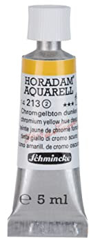 Schmincke – HORADAM® AQUARELL - feinste Künstler-Aquarellfarben, Chromgelbton dunkel - 5 ml