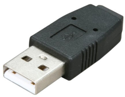 Nippon Labs AD-USBAMINB-MF USB Adapter A-Male to Mini B-Female