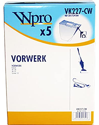 SACHET DE 6 SACS POUR VK 130/131 KOBOLD pour PIECES ASPIRATEUR NETTOYEUR PETIT ELECTROMENAGER VORWERK - 3032