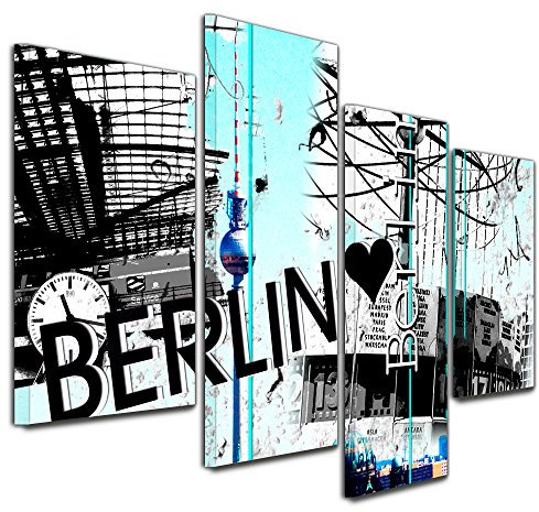 Bilderdepot24 Abstrakte Kunst Berlin 06 - schwarz Weiss