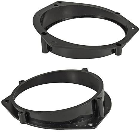 tomzz Audio 2839-000 Lautsprecherringe Adapter Halterungen kompatibel mit Opel Astra G Omega B Zafira Tür hinten für 130mm DIN Lautsprecher