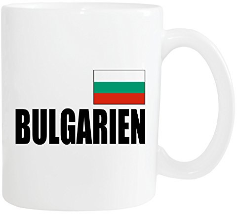 Mister Merchandise Kaffeetasse Bulgarien Fahne Flag Teetasse Becher, Farbe: Weiß