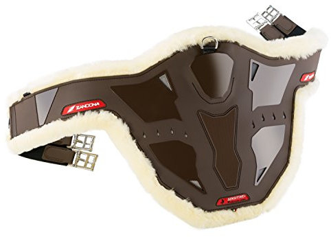 Zandonà Carbon Air Sensitive + Stud Girth Stollengurt für das Pferd 110 cm braun