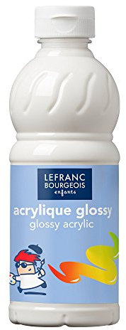 Lefranc Bourgeois- Barniz para Pintura acrílica, Color Blanco Acabado Purpurina, 500ML (188150)