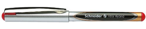 Schneider Schreibgeräte Tintenroller XTRA HYBRID 05, Metallclip, Soft-Grip, 0,5mm, rot