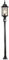 Konstsmide Milano 7249-759 Wegeleuchte / B: 16cm T: 16cm H: 131cm / 1x60W / IP43 / lackiertes Aluminium / schwarz-silber / mit BWM