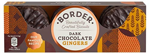 Border Dark Chocolate Gingers Biscuits 150g (Pack of 6)
