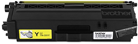 Brother Genuine Standard Yield Toner Cartridge, TN331Y, Replacement Yellow Toner, Page Yield Up to 1,500 Pages, Amazon Dash Replenishment Cartridge, TN331