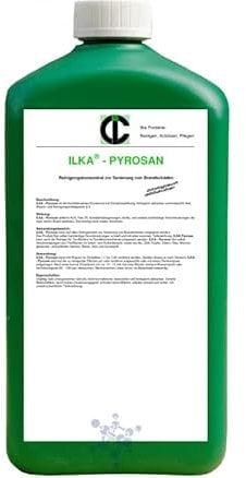 ILKA® - Pyrosan Kaminreiniger | 10ltr | Reinigung von Brand- und Rußschäden, gegen Nikotin und Russ | auch für Kamin und Ofenglasscheiben | biologisch abbaubar