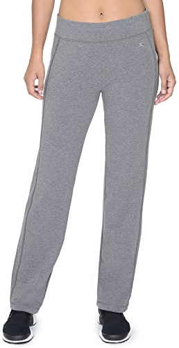 Danskin Essentials Yoga Pant (US, Small, Charcoal Grey Heather)
