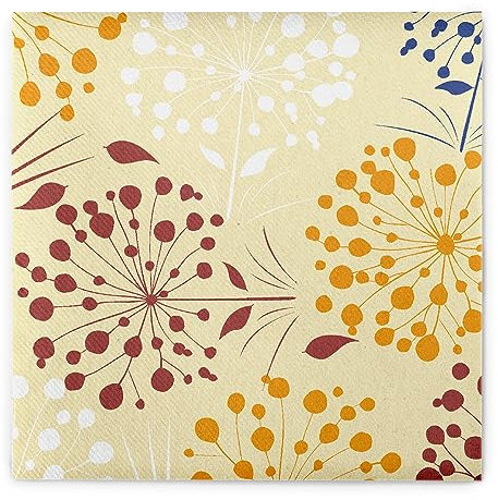 Sovie HOME Serviette ERNA | Airlaid-Servietten 40x40 cm | hochwertige Einweg-Servietten | extrem saugstark & stoffähnlich | 12 Stück (Creme-Bordeaux)