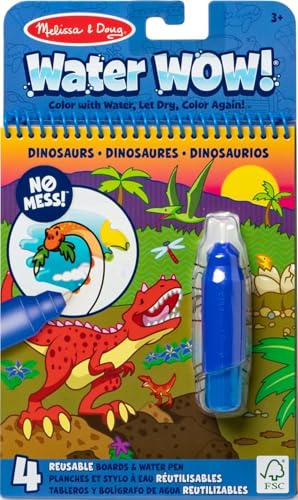 Melissa & Doug On The Go Water Wow! Reusable Water-Reveal Activity Pad – Dinosaurs