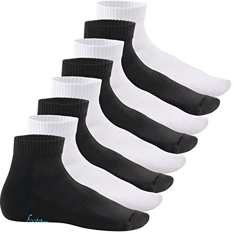 Footstar Damen & Herren Kurzschaft Socken mit Frottee-Sohle (8 Paar) Sneak It!