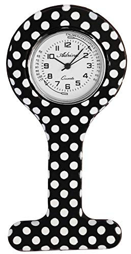 Adrina Unisex – Uhr Krankenschwesteruhr Ansteckuhr Revers Analog Quarz 4100008-002