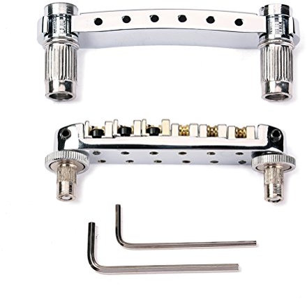 BESPORTBLE Bridge Roller Saddle Gitarre Chromfarbener Ersatz Mit Und Schraubenschlüssel Für Sg-modelle Einfache Montage Robustes Für -projekte Und Musikliebhaber