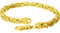 FILANGO Herren Armband Königsarmband mit Karabinerverschluss für Männer 925 Sterling Silber + 24 Karat Vergoldung Goldfarben 3,2 mm Stärke 21 cm Länge