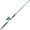 Zebco Kids Rambler Spinnrolle und Angelrute Combo, 160 cm, 2-teilige Angelrute, Größe 30, wechselbar, rechts- oder linkshändiges Einholen, vorgespult mit 3,6 kg Zebco Cajun-Schnur