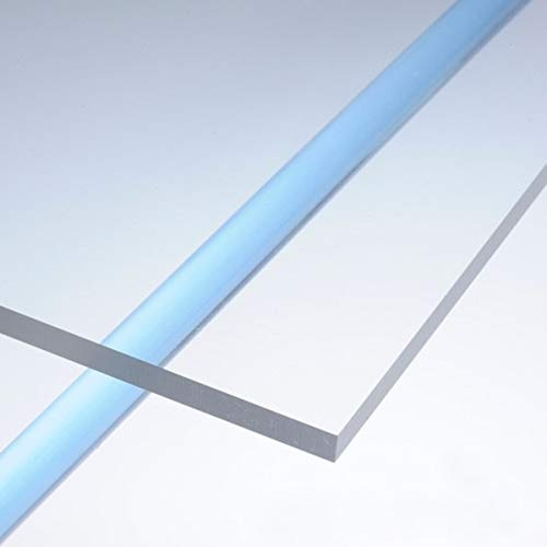 Plaque Plexiglass, Panneau Plexiglass Ultra Transparent avec Film Protecteur Épaisseur de 3 mm (100x50 cm)