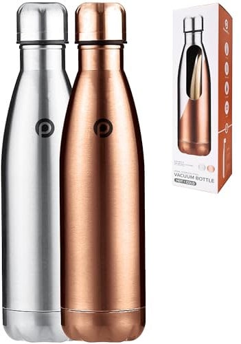 Insulated Stainless Steel Water Bottle, 500ml - Leak-Proof, BPA-Free - Double-Walled for Hot & Cold Drinks - Dishwasher Safe & Lightweight - Perfect for Travel, Gym & Outdoor Use - Powerfull
