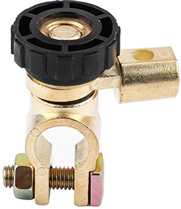 EVGATSAUTO Cut-off Switch,12V Universal Car Auto Battery Link Terminal Cut-off Switch Master Disconnect Isolator(Black)