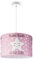 Paco Home Pendellampe Kinderzimmer Pendelleuchte Baby Lampenschirm Stoff Rund Wolken Himmel Sterne Kinderlampe E27