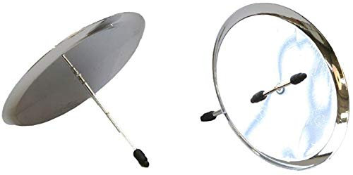 4-TLG. Set Adventskranzstecker aus Glas oder Metall - Adventskranzhalter - Kerzenhalter für Adventskranz - Teelichthalter für Adventskranz Größe Kerzenhalter-60 mm-silberfarben