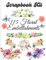 Scrapbook Kit - 115 Floral Embellishments: Ephemera Elements for Decoupage, Notebooks, Journaling or Scrapbooks. Watercolor Flowers Elements (Things to cut out and collage)