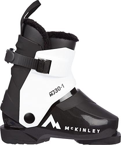 McKINLEY Mj30-1, Botas de Esqui Unisex niños, Black/White, 17 EU