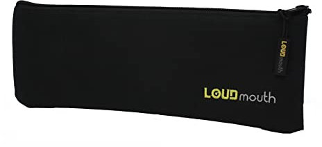 LOUDmouth Long Zippered Pouch for Large Wireless Microphones | Mic Bag | 12.5 x 4 (1 Pack)