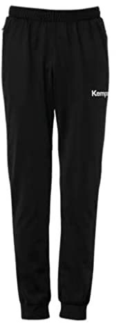 Kempa Jungen Lite Herren Trainingshose Jogginghose Sporthose Lang, Schwarz/Weiß, 140 EU