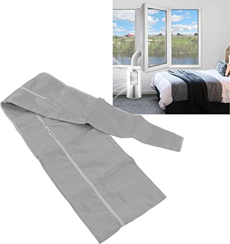 Universal Window Seal Kit, Portable Air Conditioner Window Kit, Window Sealing Cloth Universal AC Window Frame Baffle Kit with Zip(3 Meter / 9.8ft)(3 Meter / 9.8ft)