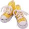 GIVBRO Puppe Canvas Schuhe Punktschuhe mit Schnürsenkeln Freizeitschuhe Puppenschuhe für 60 cm Puppen Gelenkpuppe Zubehör - Gelb - 1 Paar