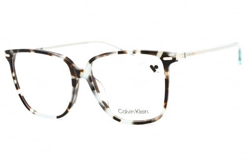 Calvin Klein Unisex CK22543 Sunglasses, 444 Aqua Tortoise, 56